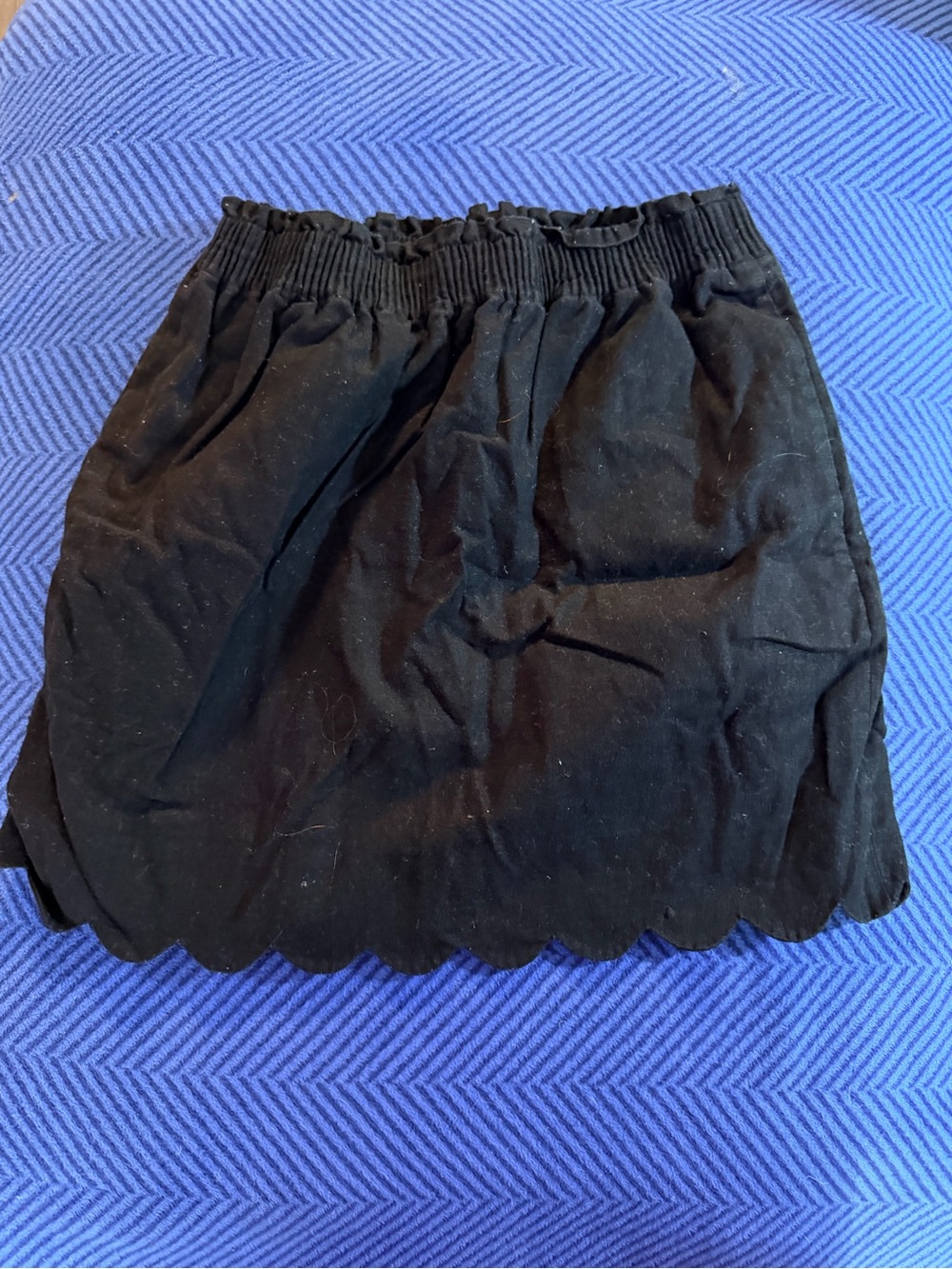 JCrew Black Scallop Hem Women’s Skirt